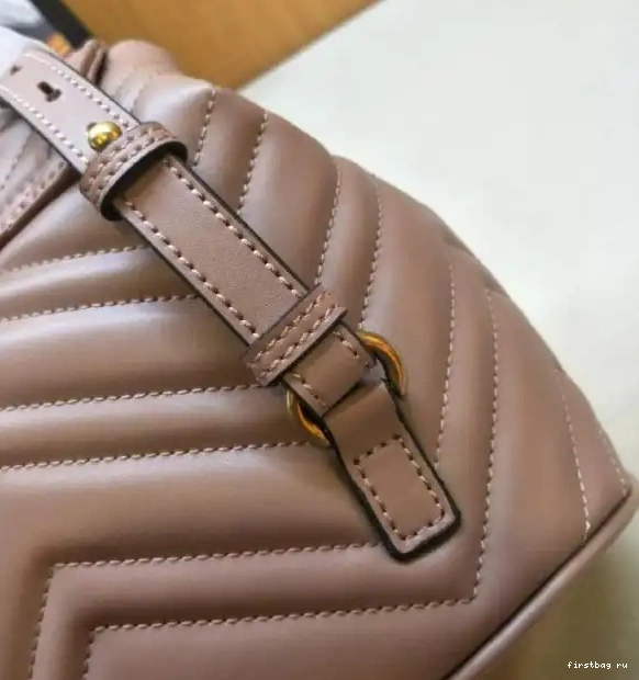 First bag ru Marmont 528129 Gucci matelassé GG backpack 0522